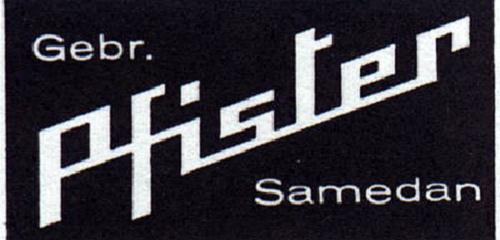 Historisches Logo Gebr. Pfister