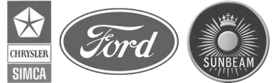 Logos Chrysler, Ford, Sunbeam 1952